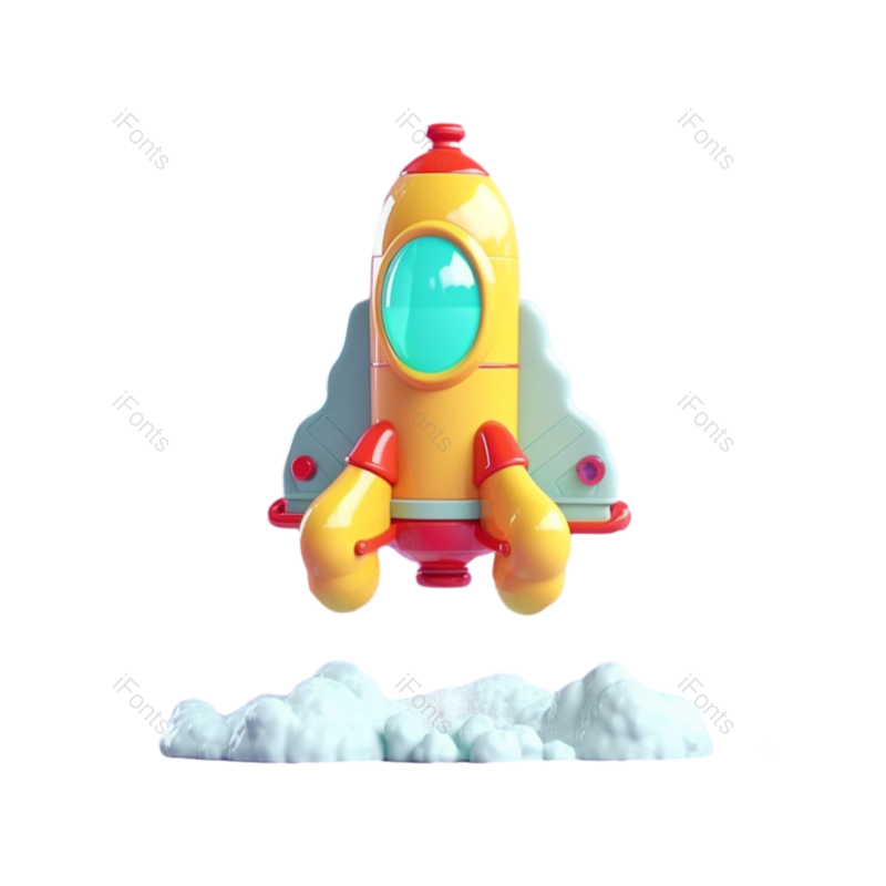 科技图片,科学元素,插画PNG,火箭免抠素材